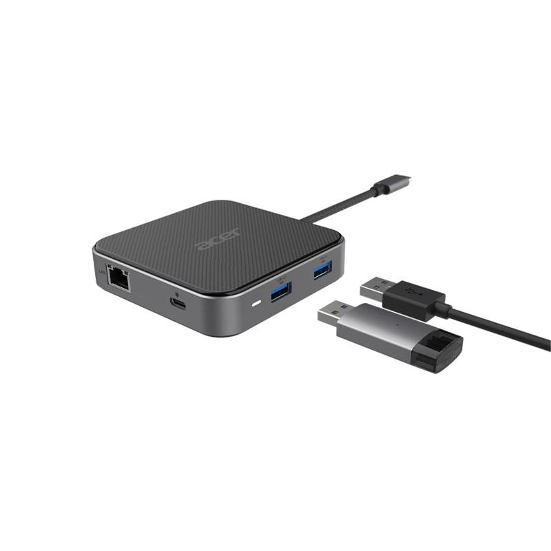 هاب 7 پورت USB-C ایسر مدل Acer 7 in 1 USB4 8K Multi Display Hub — تصویر ۵