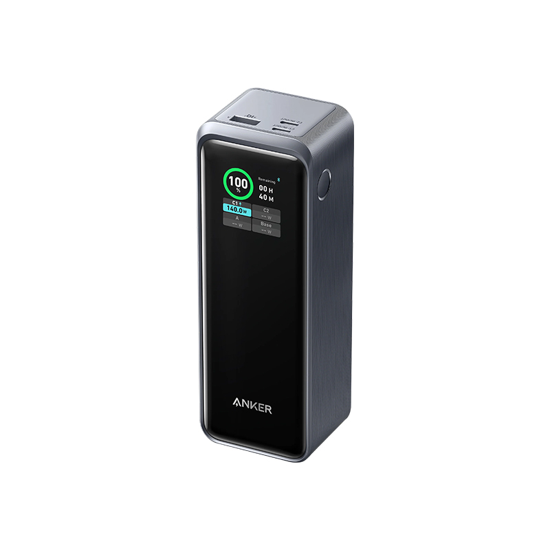 پاور بانک انکر Anker Prime Power Bank 250W PD 3.1 مدل A1340 ظرفیت 27650 میلی‌آمپر سه پورت به همراه کابل USB-C با قابلیت شارژ لپ تاپ