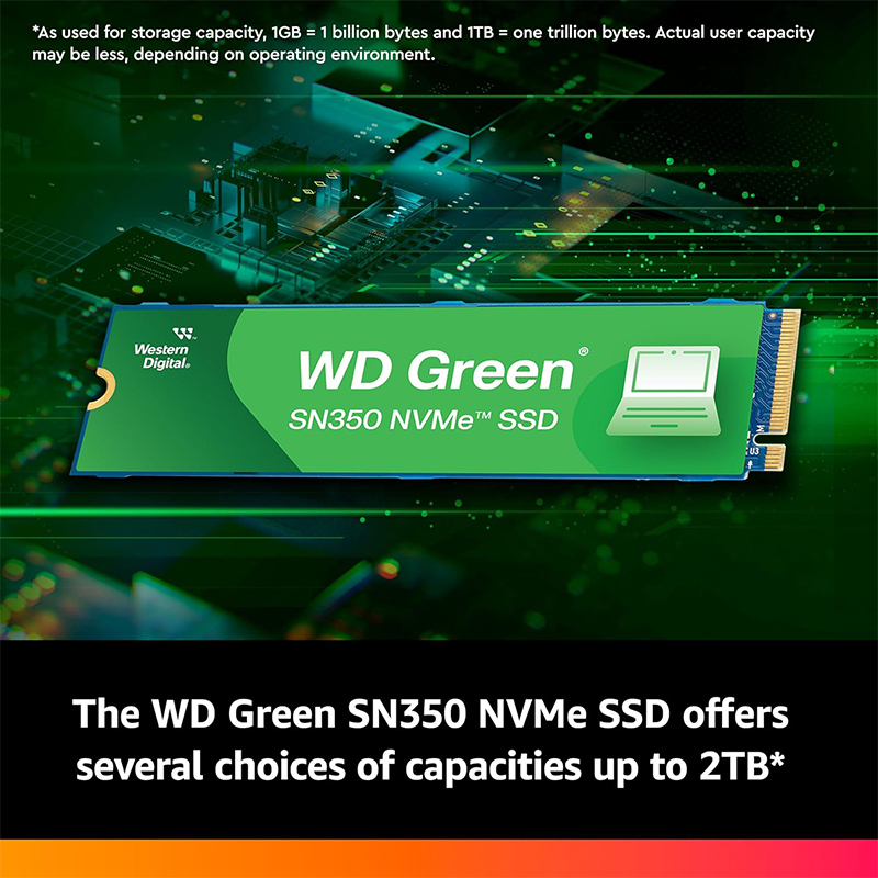 حافظه SSD اینترنال وسترن دیجیتال M.2 NVMe مدل WD Green SN350 ظرفیت 1 ترابایت — تصویر ۵