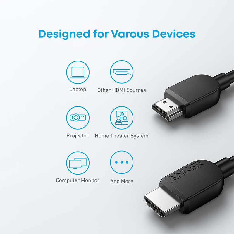 کابل HDMI انکر Anker HDMI Cable مدل A8742 با طول 1.8 متر — تصویر ۴