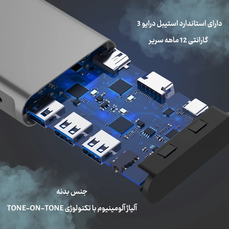 داک استیشن 10پورت D55 | USB-C — تصویر ۶