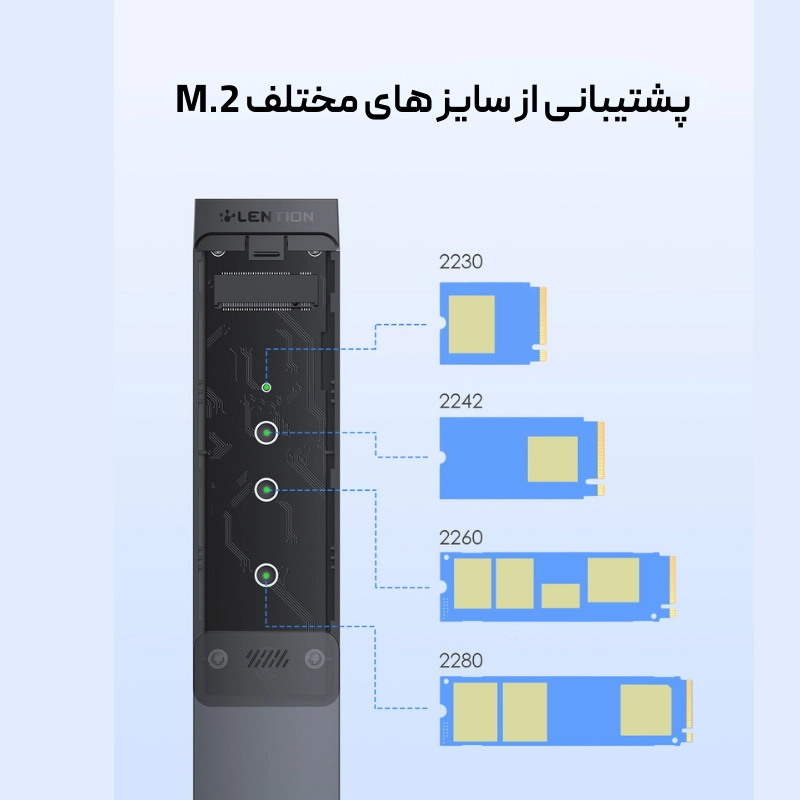 مبدل USB A/USB C به C9B NVMe M.2 SSD — تصویر ۸