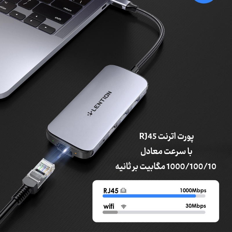 هاب 8 پورت C48 USB C — تصویر ۸