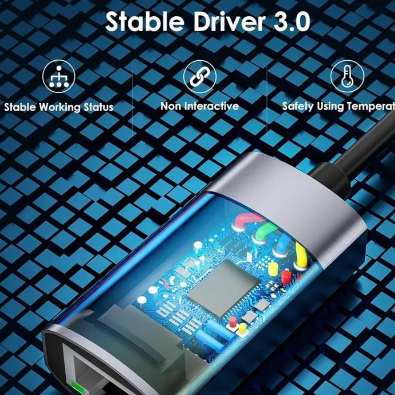 مبدل USB A به HU604 Gigabyte RJ45 — تصویر ۷