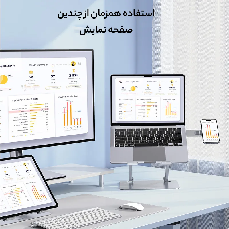 پایه نگهدارنده آلومینیومی L6 — تصویر ۴