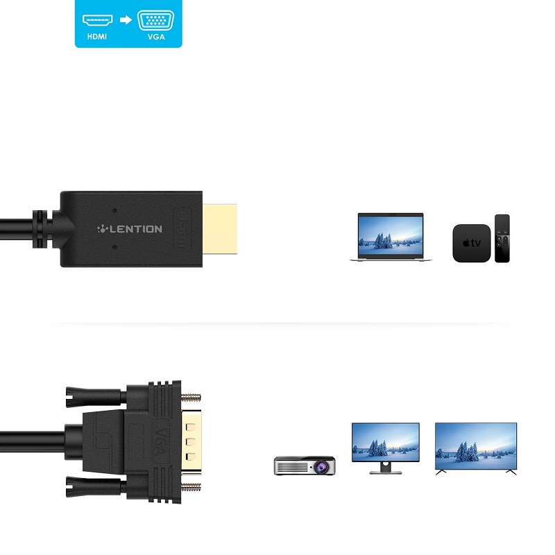 کابل تبدیل HDMI به VGA طول 1 متر — تصویر ۳