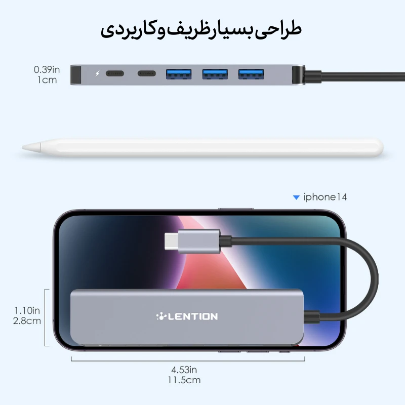 هاب 6 پورت CE35p USB-C — تصویر ۷