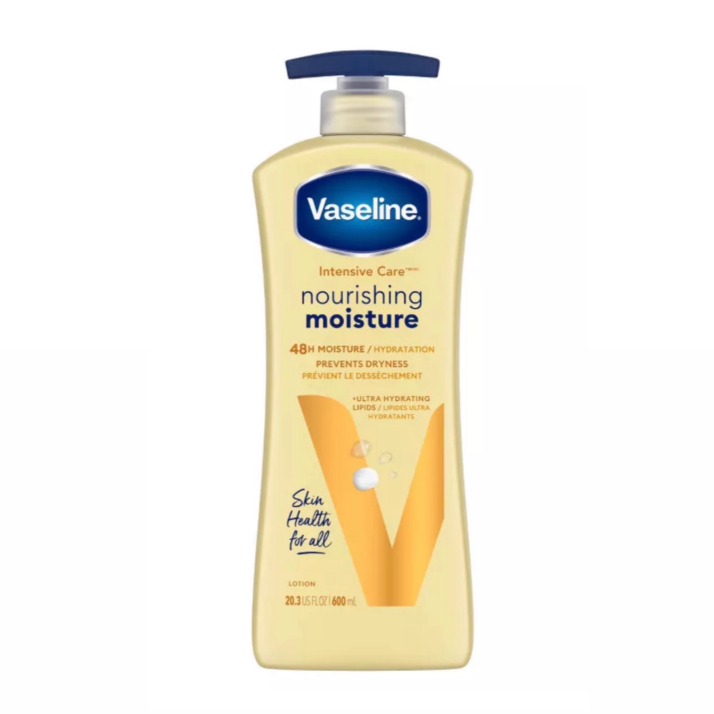 لوسیون بدن وازلین مدل Nourishing Moisture آبرسان و مغذی پوست خشک 600 میلیلیتر
