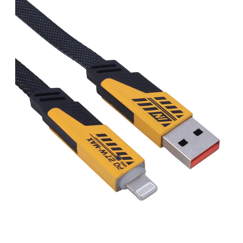 کابل شارژ چند کاره تایپ سی، لایتنینگ و USB مدل 65W — تصویر ۳