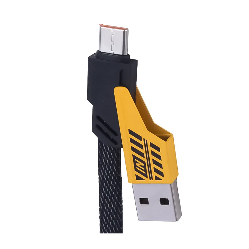 کابل شارژ چند کاره تایپ سی، لایتنینگ و USB مدل 65W — تصویر ۴