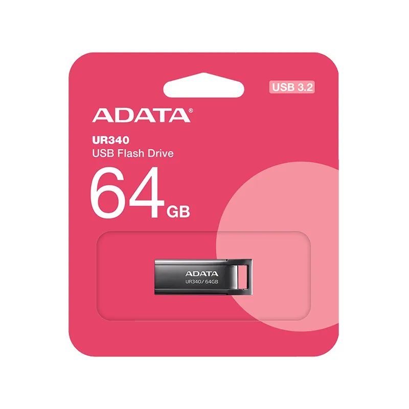 فلش مموری USB3.2 ای دیتا مدل UR340 ظرفیت 64 گیگابایت