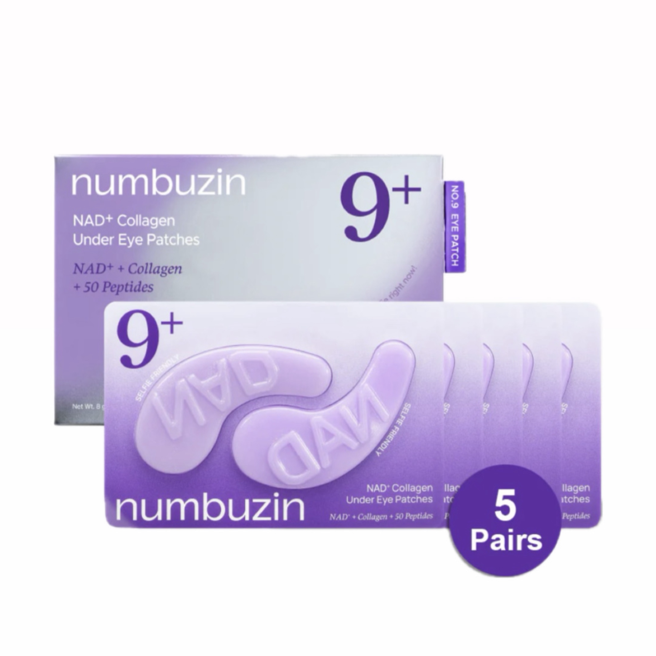 پچ زیر چشم نامبوزین شماره 9 مدل NAD+ Collagen Under Eye Patches