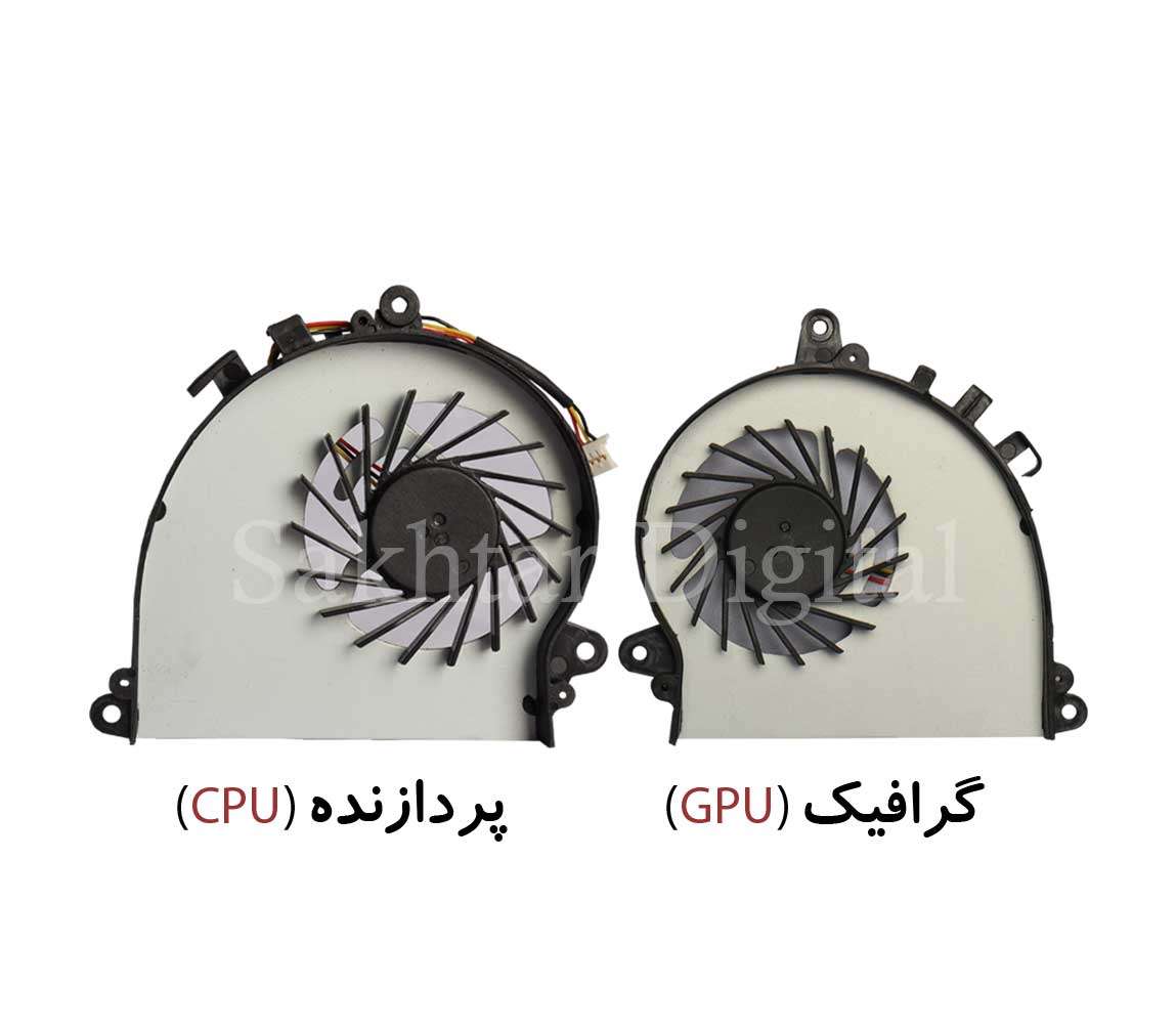فن سی پی یو و گرافیک لپ تاپ ام اس ای MSI GS72 — تصویر ۳