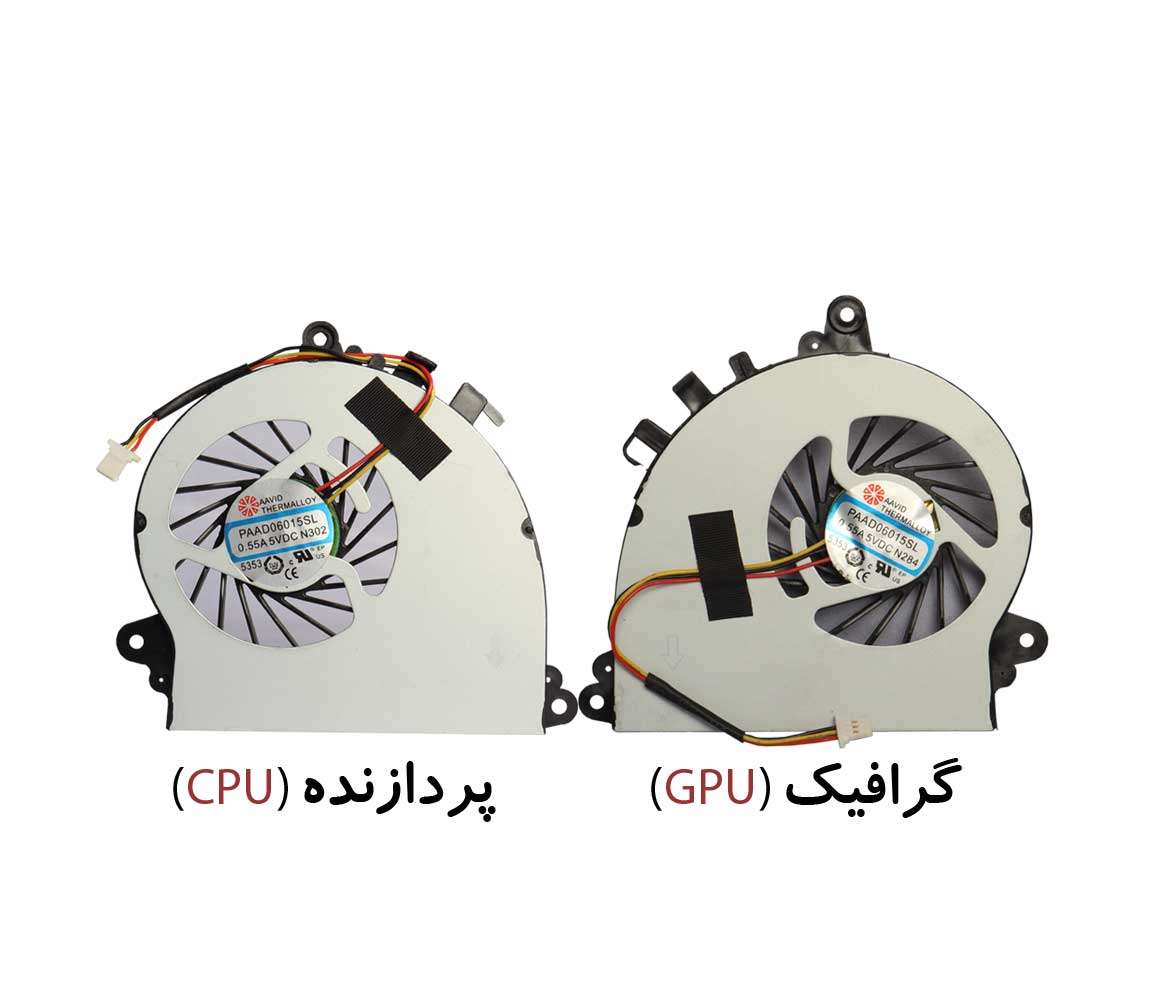 فن سی پی یو و گرافیک لپ تاپ ام اس ای MSI GS72