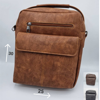 کیف دوشی دستی چرم ARAZBAG مدل آتیلا