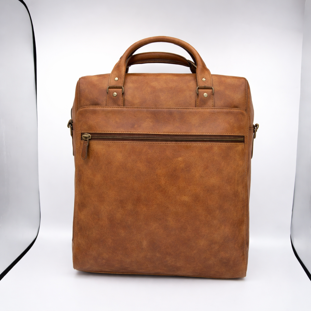 کیف دوشی دستی چرم ARAZBAG مدل هامین — تصویر ۳