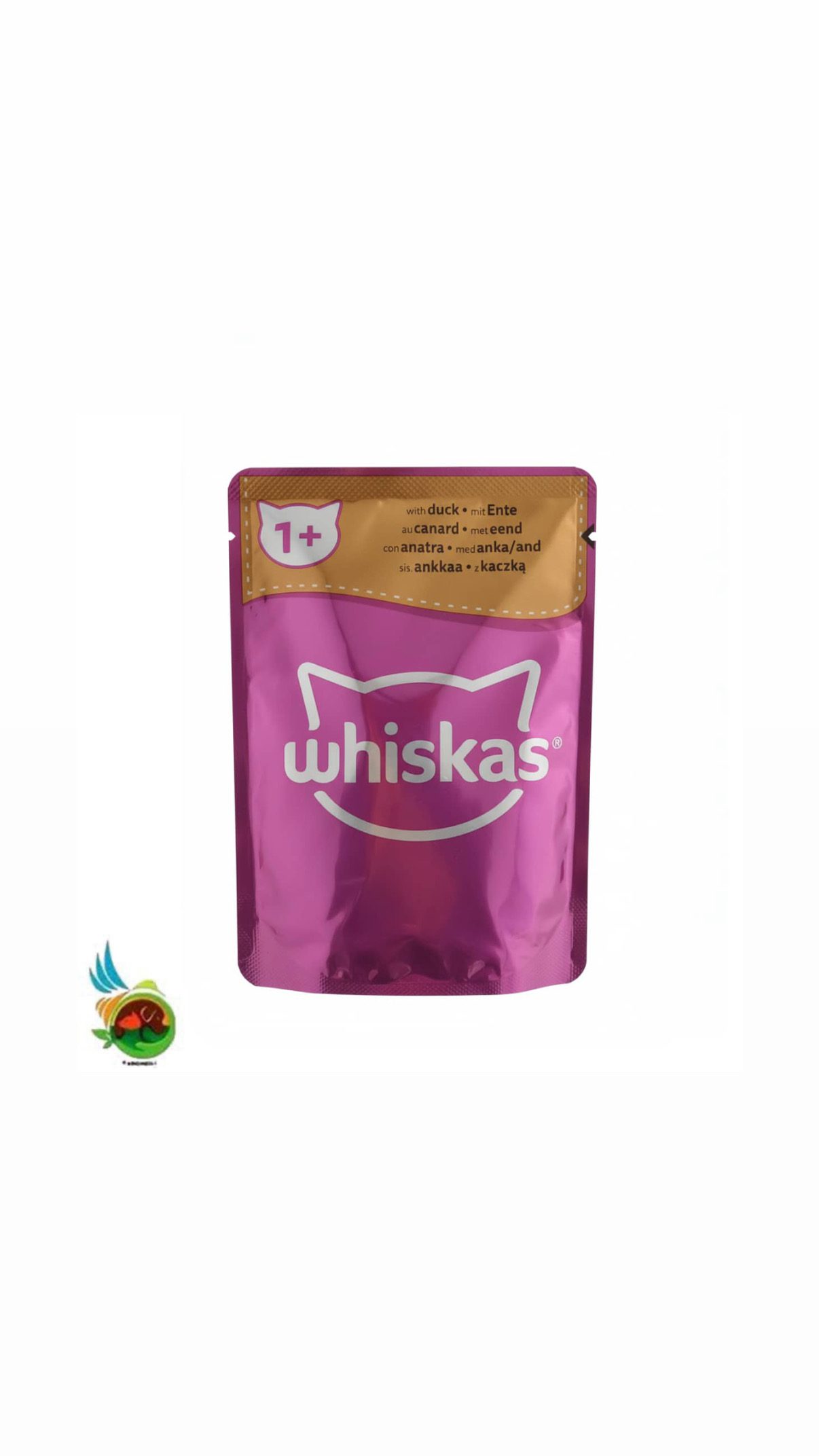 پوچ گربه بالغ ویسکاس طعم اردک Whiskas with duck وزن ۸۵ گرم
