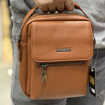 کیف دوشی دستی چرم ARAZBAG مدل فرهاد