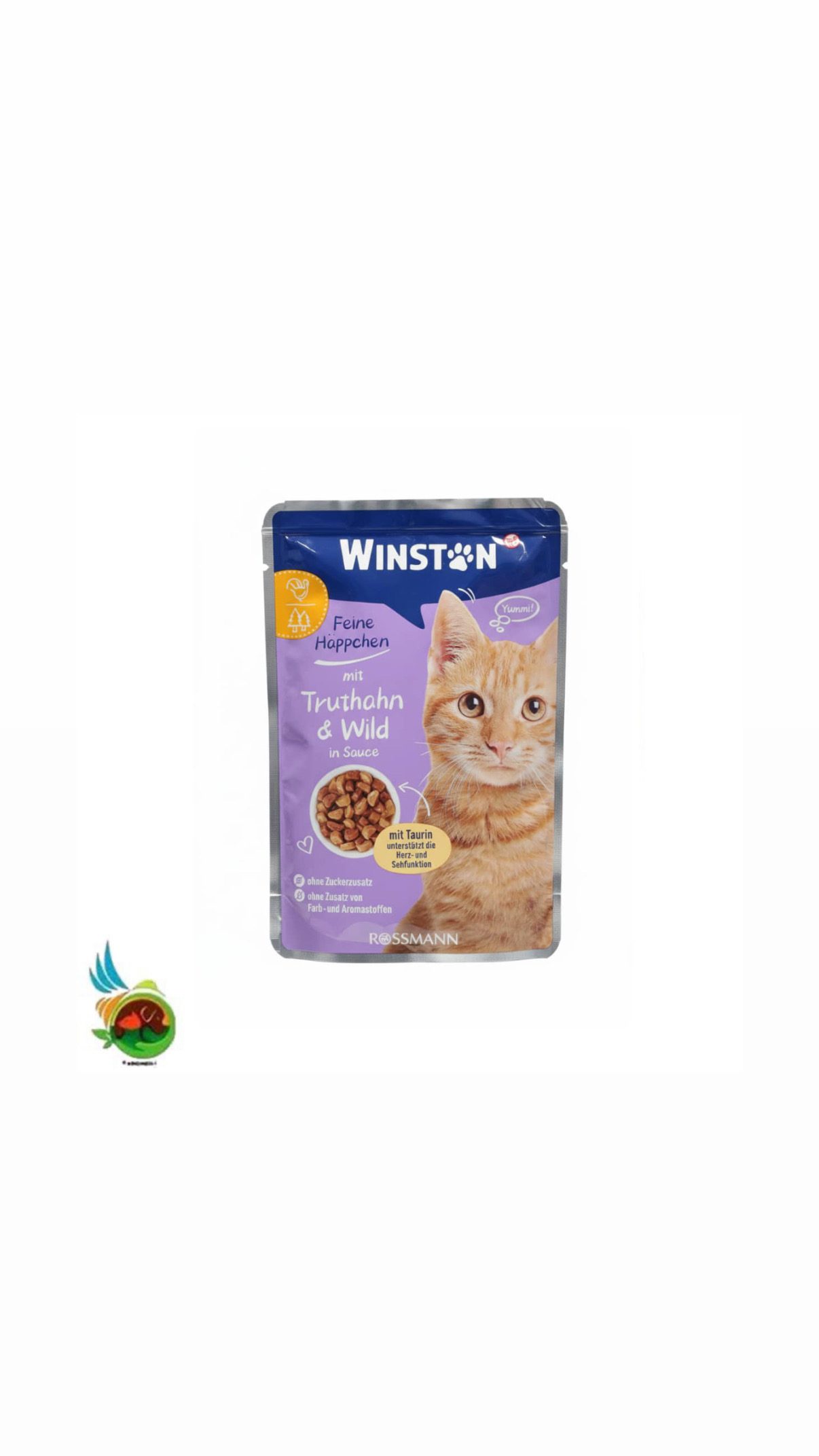 پوچ گربه وینستون طعم بوقلمون و شکار در سس Winston mit truthahn &amp; wild in sauce وزن ۱۰۰ گرم