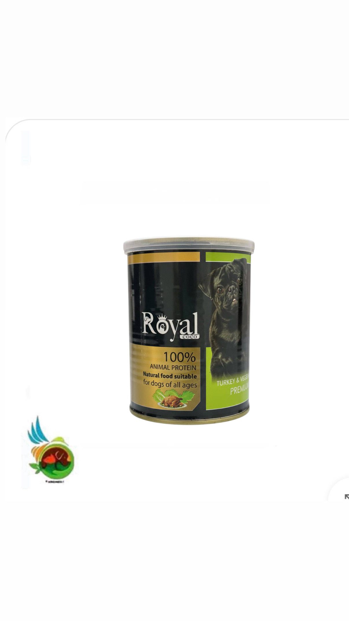کنسرو پته سگ رویال کوکو طعم بوقلمون و سبزیجات Royal coco for dog with turkey &amp; vegetabels وزن ۳۸۰گرم — تصویر ۲