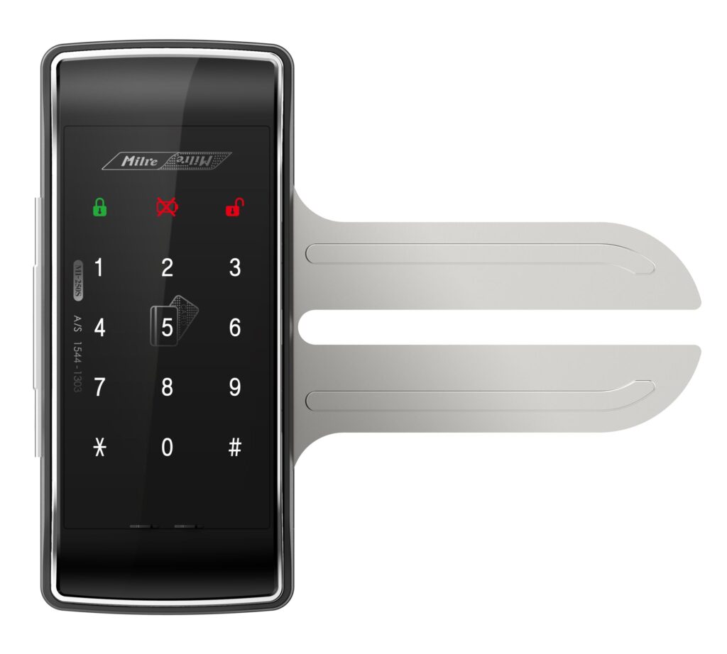 قفل دیجیتال شیشه سکوریت Milre مدل MI-250S — تصویر ۳