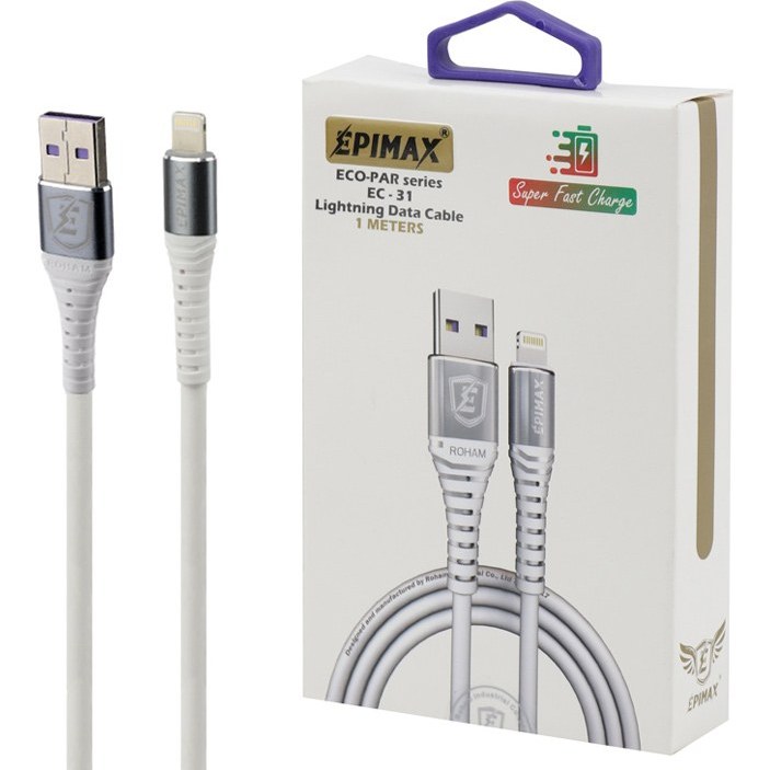 کابل شارژ 10 آمپر لایتنینگ اپل اپیمکسEPIMAX EC-31