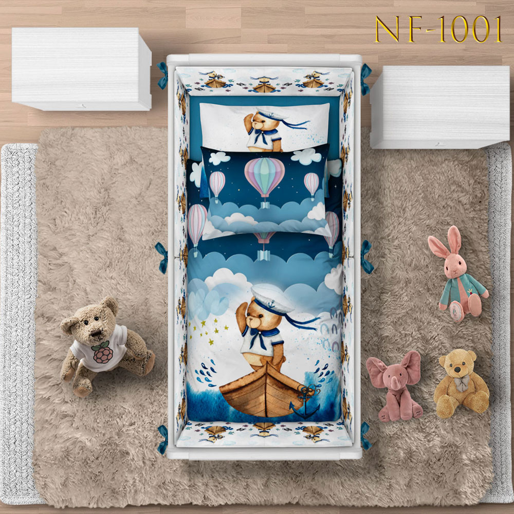 روتختی نوزادی طرح خرس ملوان NF-1001 — تصویر ۲