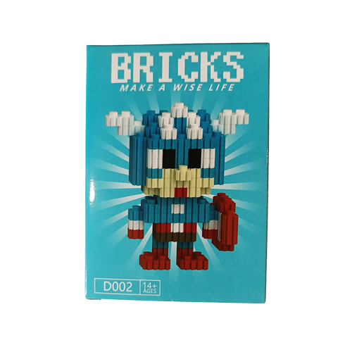 🛡️ مینی لگو کاپیتان آمریکا Bricks | ساختنی پیکسلی از قهرمان نمادین مارول — تصویر ۲