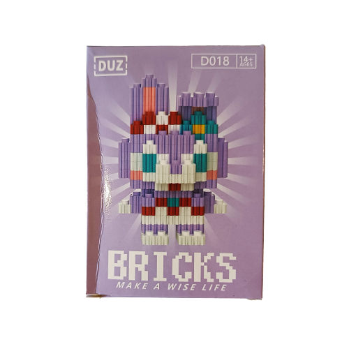 🐰 مینی لگو بانی بنفش Bricks | ساختنی پیکسلی با استایل فانتزی ژاپنی