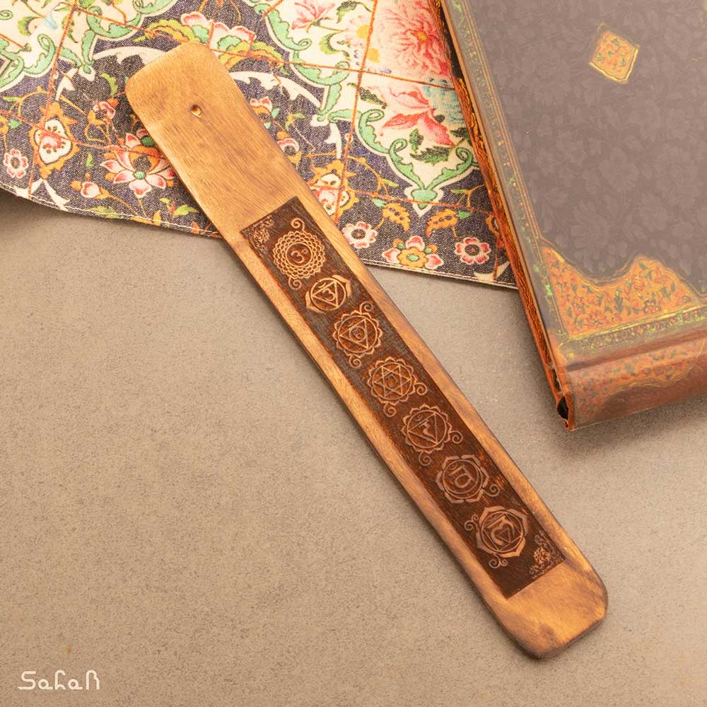 عود سوز چوبی هفت چاکرا رنگی — تصویر ۴