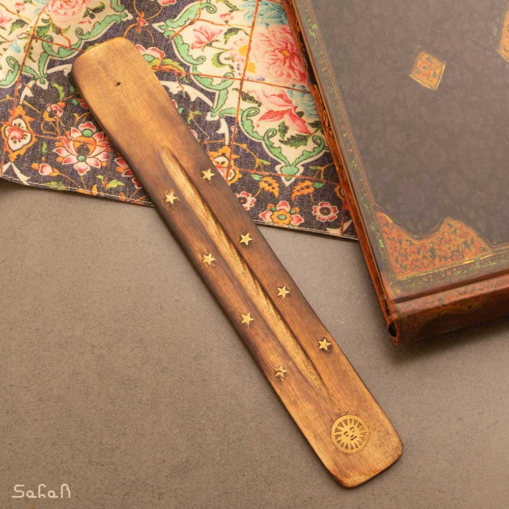 عود سوز چوبی برنجکوب تخت — تصویر ۳