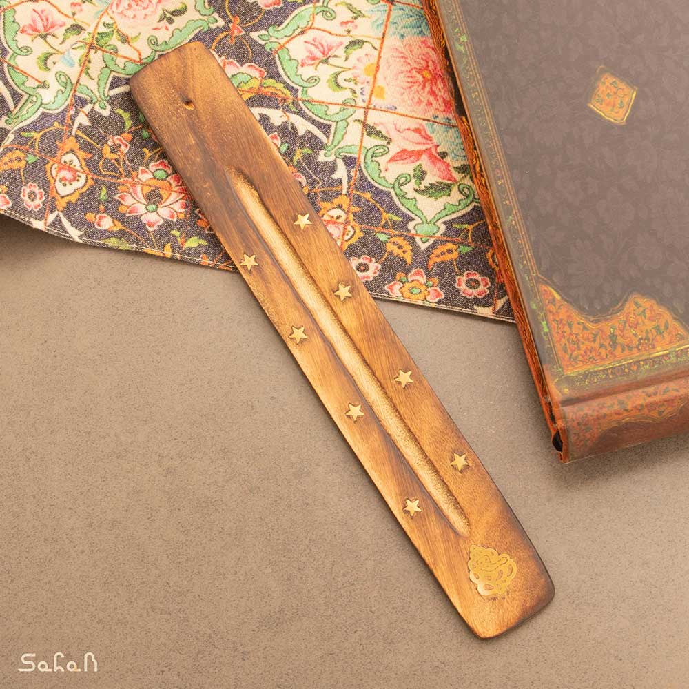 عود سوز چوبی برنجکوب تخت — تصویر ۶