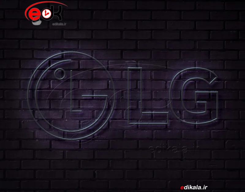 تابلو نئون طرح لوگو LG (ال جی) شماره 1 در ابعاد مختلف +آداپتور+ فایل لایه باز — تصویر ۳