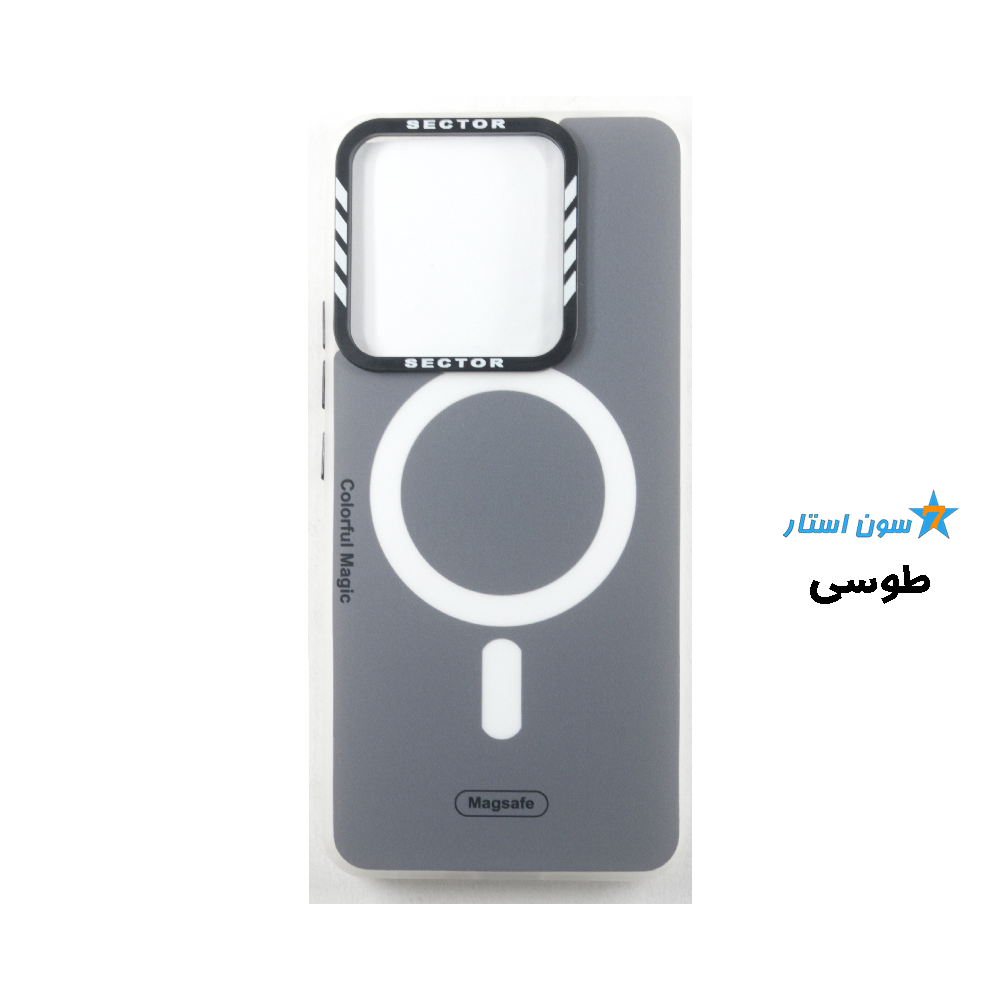 قاب موبایل مجیک ژلهای طرح مگسیف شیائومی Note 13 Pro 5G طوسی