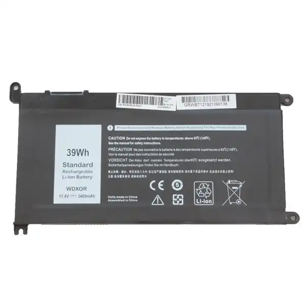 باتری لپ تاپ دل 3 سل پلیمری DELL INSPIRON – WDXOR – 3400mAh
