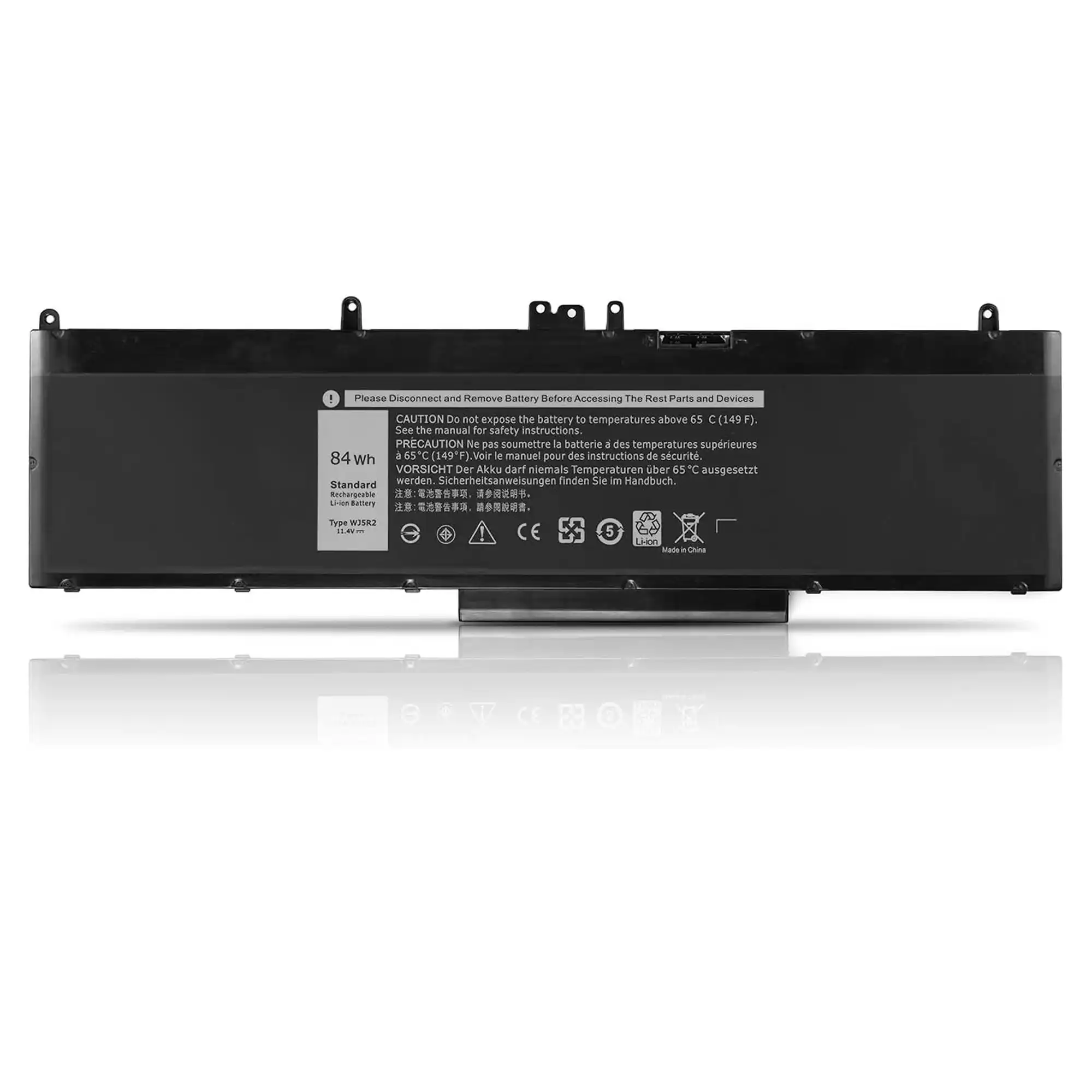 باتری لپ تاپ دل 6 سلولی DELL Precision – WJ5R2 – 5500mAh