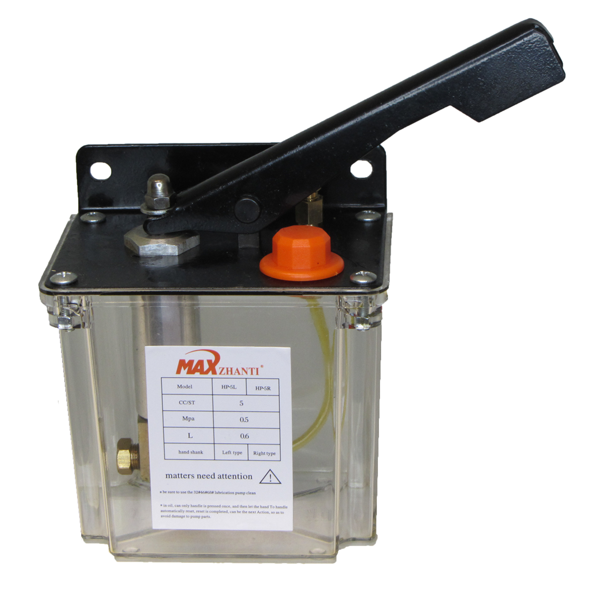روغن زن دستی 1 لیتری مکس مدل شیشه ای HP-5R