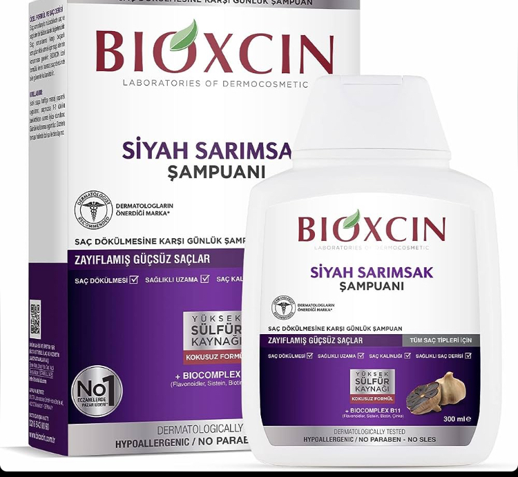 شامپوضدریزش Bioxcin مدل حاوی عصاره سیرسیاه اصل (باضمانت)