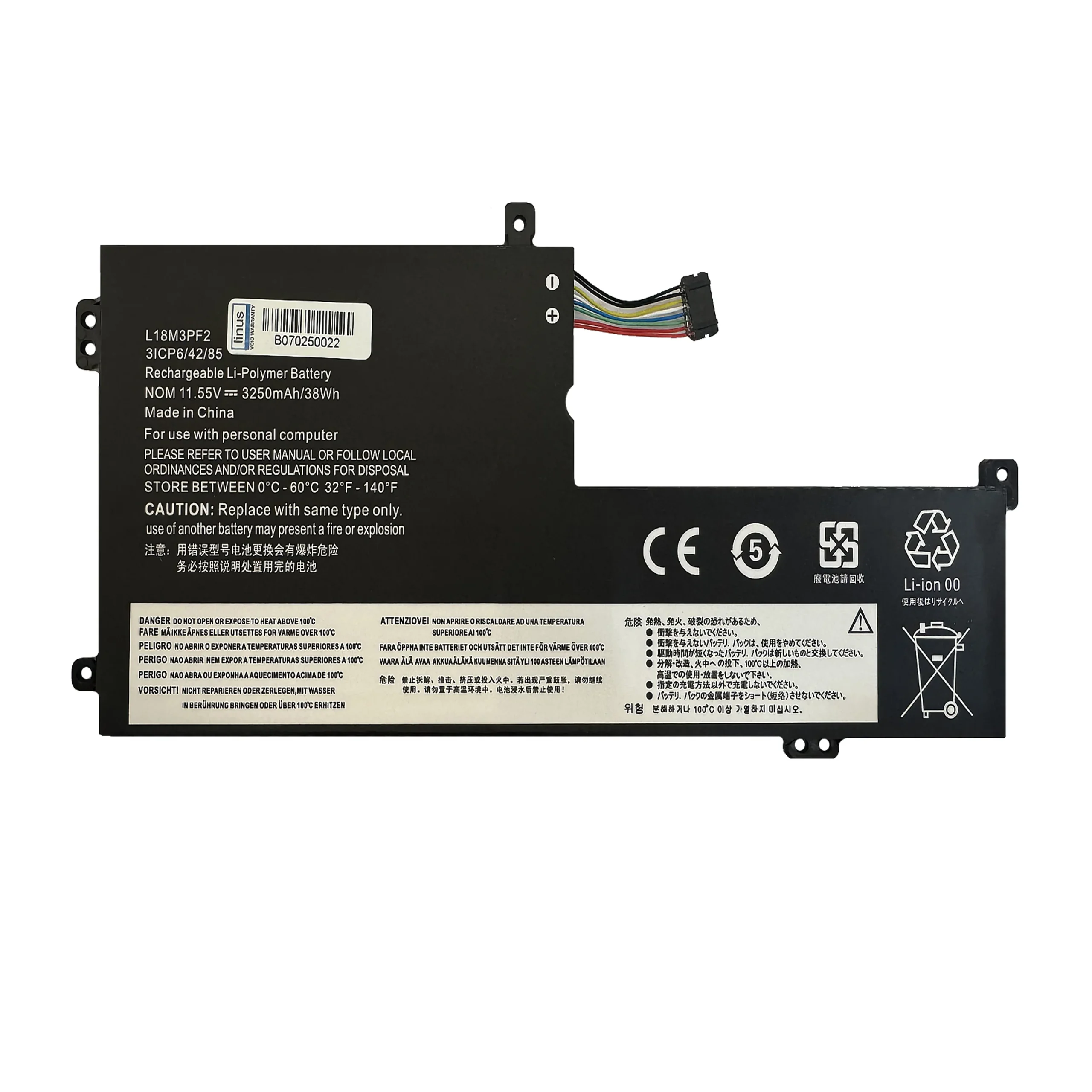 LENOVO BATTERY L340 L18M3PF2 3250MAH — تصویر ۲