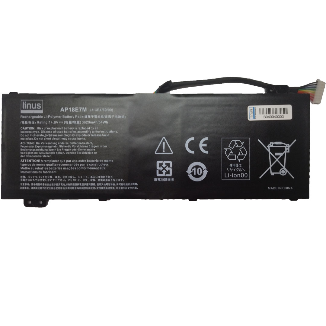 ACER BATTERY Nitro 5 AN515 AP18E7M 3620MAH