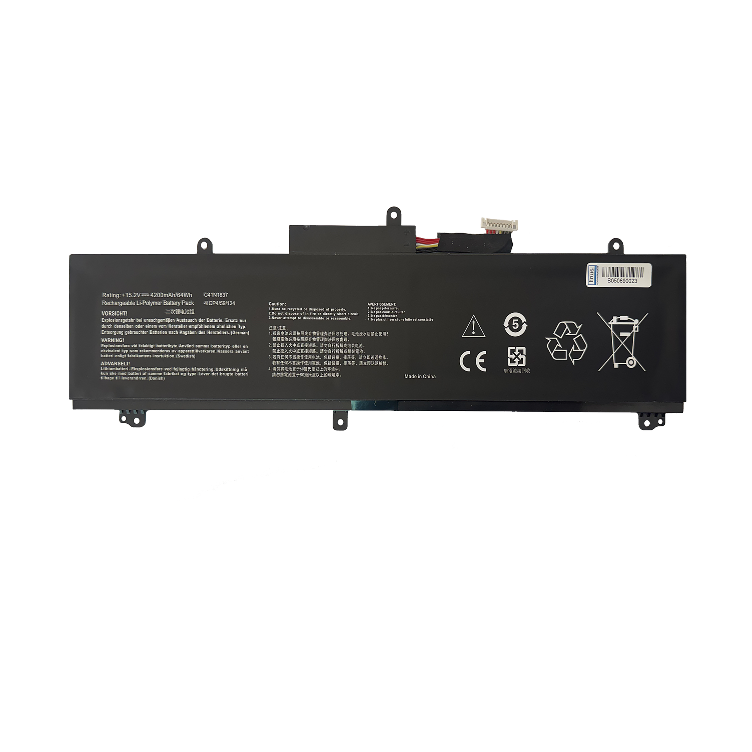 ASUS BATTERY GU502 C41N1837 4200MAH — تصویر ۲
