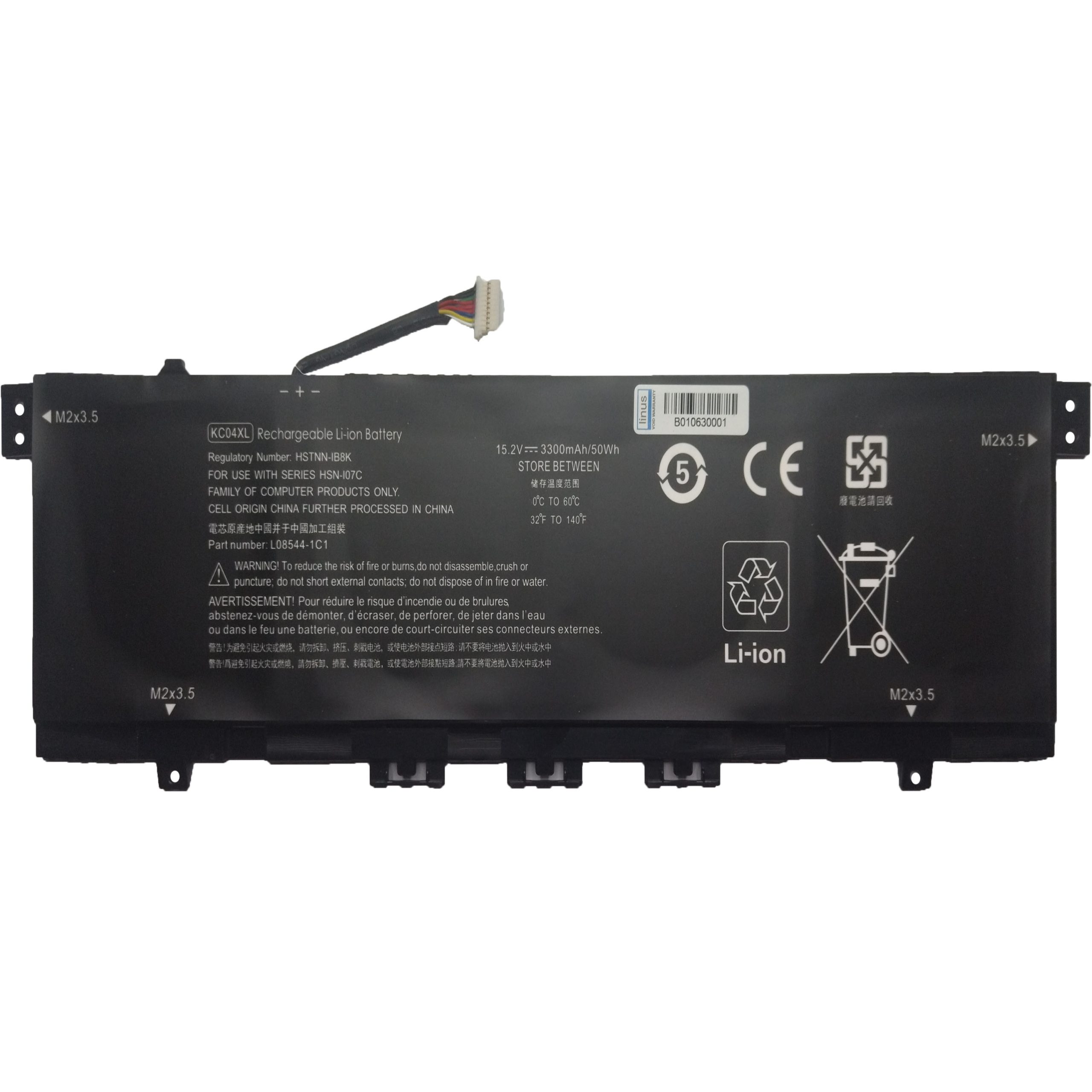 HP BATTERY KC04XL 3300MAH