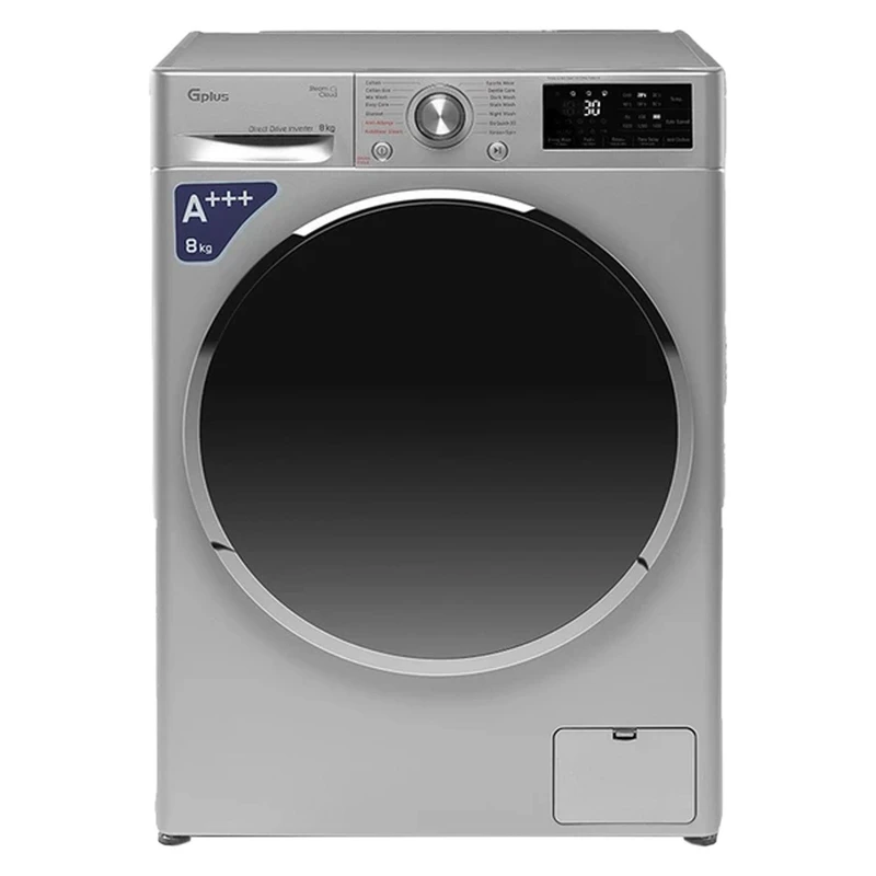 ماشین لباسشویی اتوماتیک جی پلاس مدل GWM-M880S ظرفیت 8 کیلوگرم