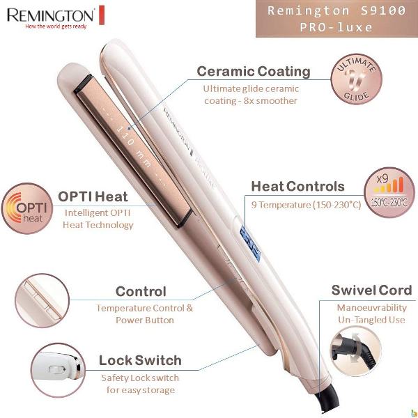 اتوی موی پرولوکس REMINGTON مدل S9100 — تصویر ۳