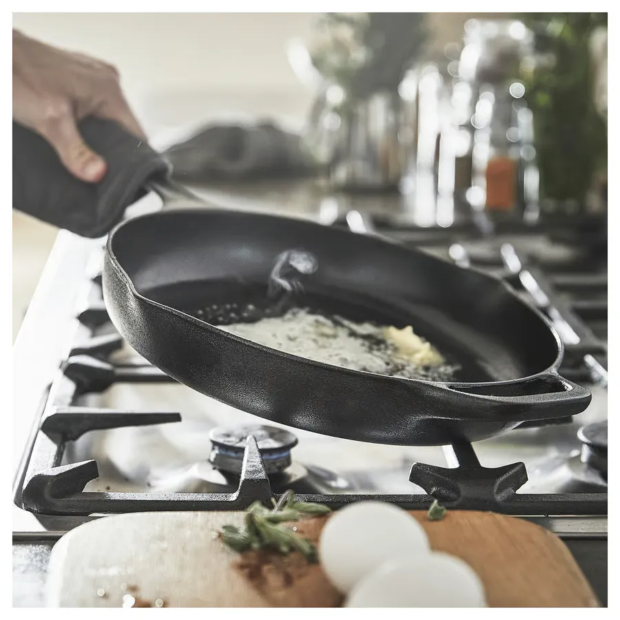 ماهیتابه چدنی سایز 28 ایکیا مدل VARDAGEN — تصویر ۵