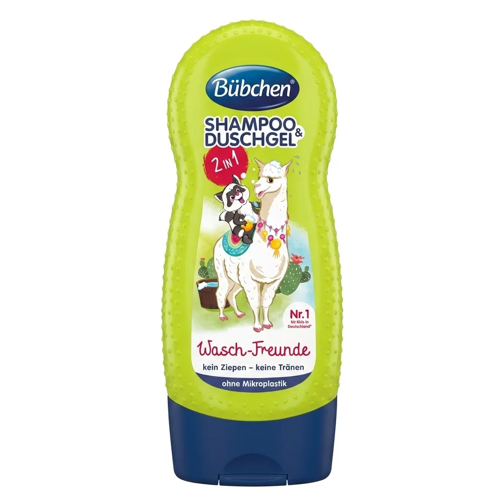 شامپو سر و بدن کودک Bübchen مدل Wasch‑Freunde حجم 230میل — تصویر ۲