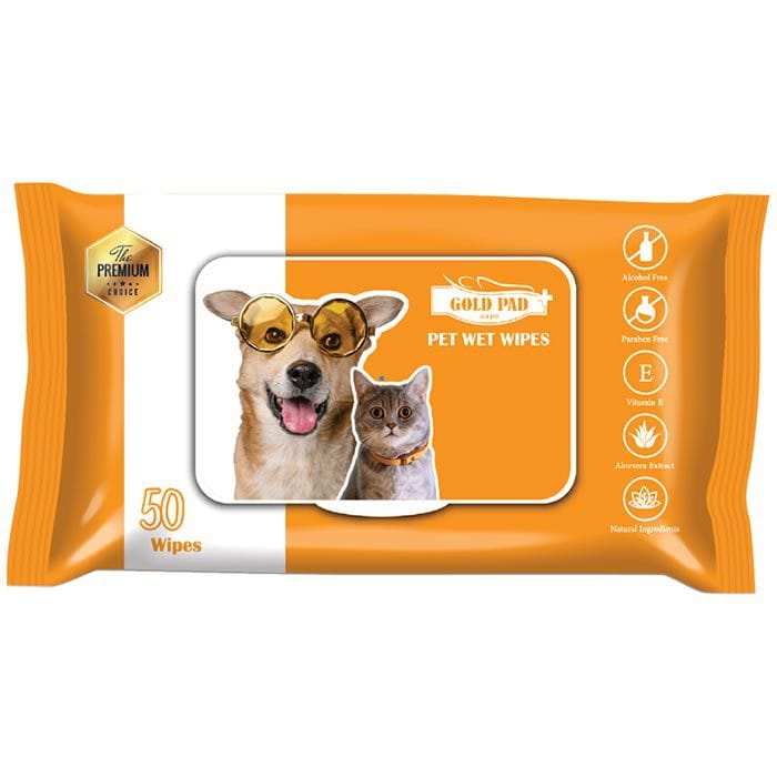 دستمال مرطوب بدن پاکتی 50 عددی گلد پد Gold Pad — تصویر ۲