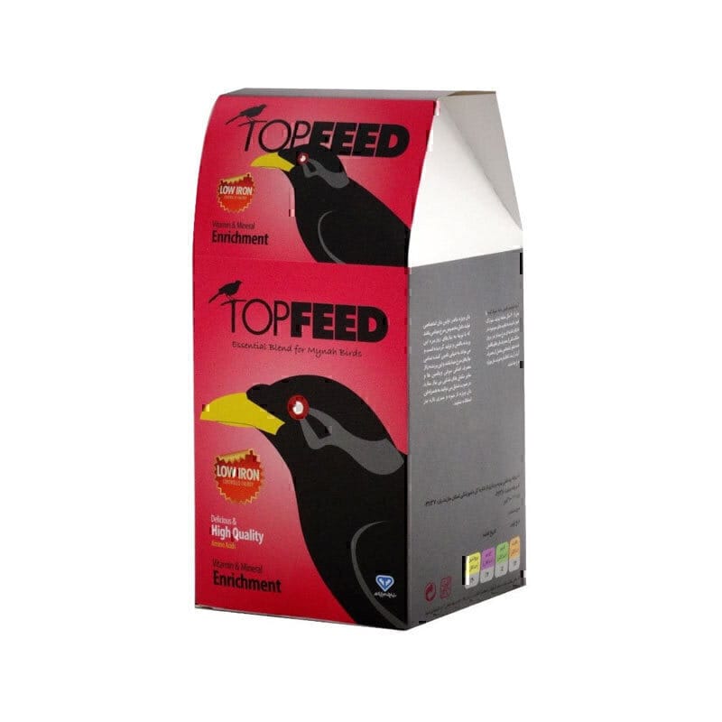 غذای خشک مرغ مینا تاپ فید TopFeed Myna وزن 1 کیلوگرم — تصویر ۲
