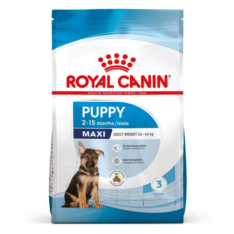 غذای خشک توله سگ نژاد بزرگ (ماکسی پاپی) رویال کنین Royal Canin Maxi Puppy وزن 10 کیلوگرم — تصویر ۲