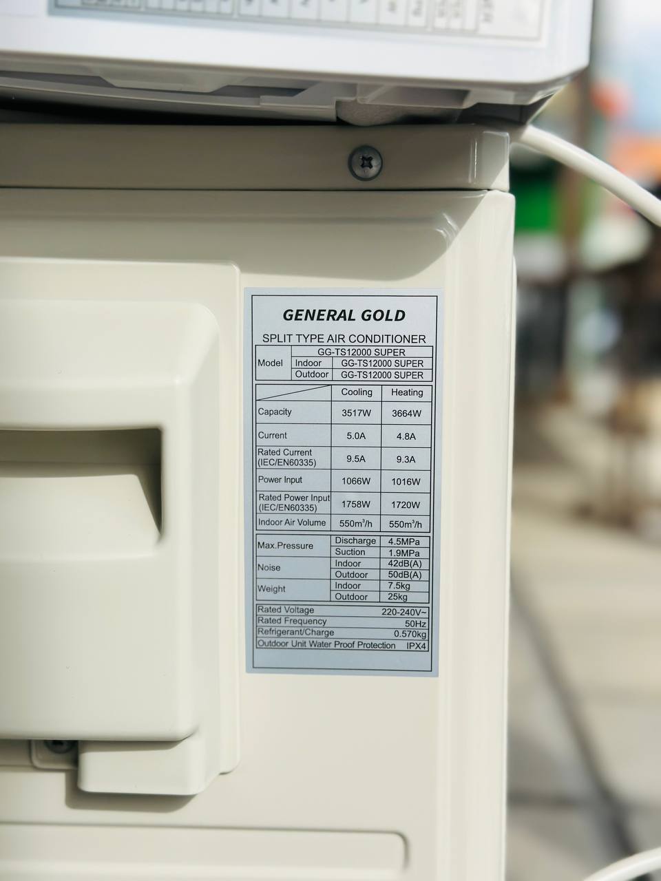 کولر گازی جنرال گلد 12000 سوپر گاز R410a — تصویر ۷